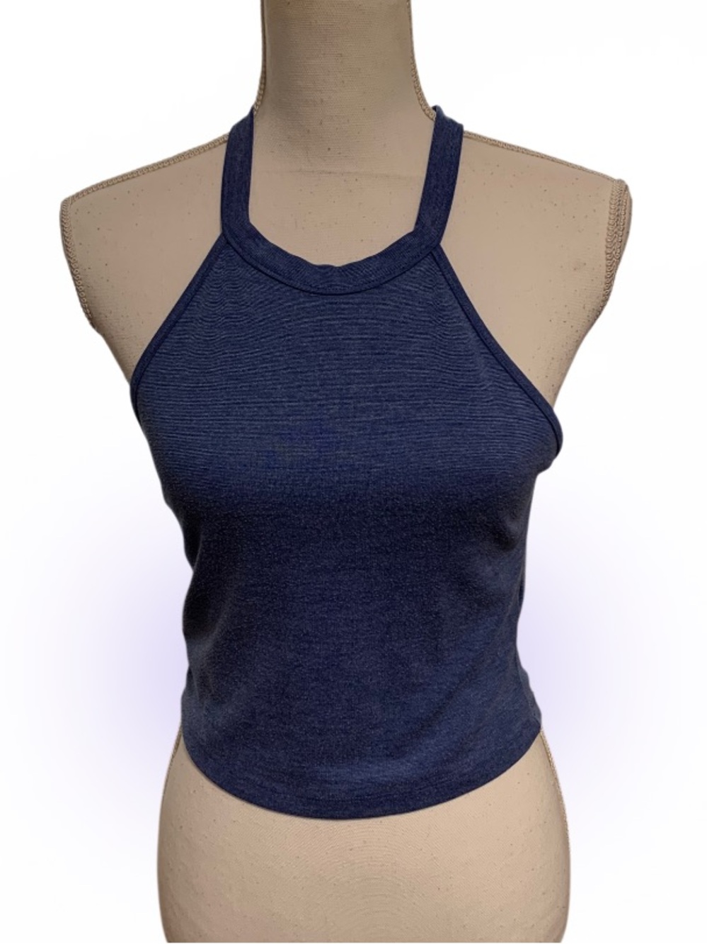 Zara Blue Crop Tank Top